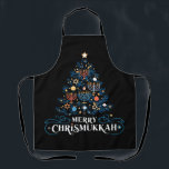 Merry Chrismukkah Jewish Holiday Hanukkah Schürze<br><div class="desc">Merry Chrismukkah jüdischer Urlaub Hanukkah Religious</div>
