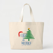 Merry Chrismukkah Jumbo Tasche Wiederverwendbare G (Vorne)