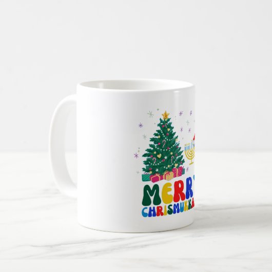 Merry Chrismukkah Kaffeetasse (Vorderseite Links)