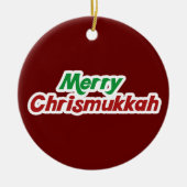 Merry Chrismukkah Keramikornament (Vorne)
