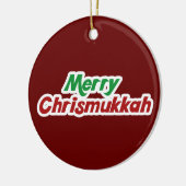 Merry Chrismukkah Keramikornament (Links)
