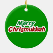 Merry Chrismukkah Keramikornament (Hinten)