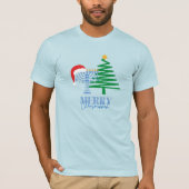 Merry Chrismukkah Light Blue T - Shirt (Vorderseite)