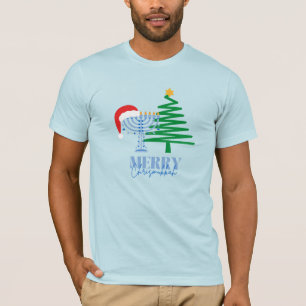 Merry Chrismukkah Light Blue T - Shirt