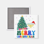 Merry Chrismukkah Magnet (Vorderseite/Rückseite)