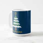Merry Chrismukkah Niedlich Hanukkah Weihnachten Kaffeetasse (Vorderseite Links)