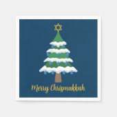 Merry Chrismukkah Niedlich Hanukkah Weihnachtsbaum Serviette (Vorderseite)