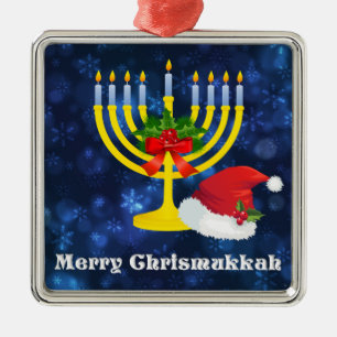 Merry Chrismukkah Ornament Aus Metall