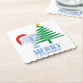 Merry Chrismukkah Party Decorpapier Untersetzer (angewinkelt)
