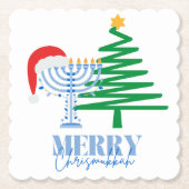 Merry Chrismukkah Party Decorpapier Untersetzer (Vorderseite)