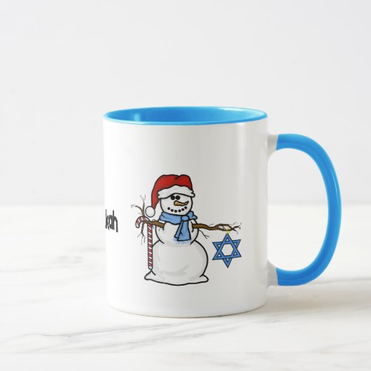 Merry Chrismukkah Snowman Tasse (Rechts)