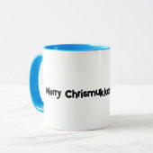 Merry Chrismukkah Snowman Tasse (Vorderseite Links)