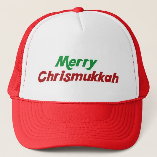 Merry Chrismukkah Truckerkappe (Vorderseite)