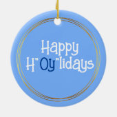 Merry Chrismukkah und Happy H"oy"lidays Ornament (Hinten)