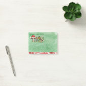 Merry ChrisMUSH Cartoon Mushrooms Post-it Klebezettel (Büro)