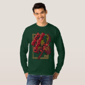 Merry Chrisrmas Holidays Pixel Art T-Shirt (Vorne ganz)