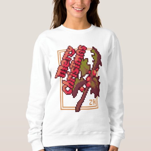 Merry Chrisrmas Holidays Pixel Art T-Shirt Sweatshirt (Vorderseite)