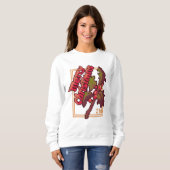 Merry Chrisrmas Holidays Pixel Art T-Shirt Sweatshirt (Vorne ganz)