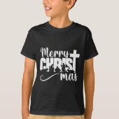 Merry Christ Mas Christian Christmas Jesus Christm T-Shirt (Vorderseite)