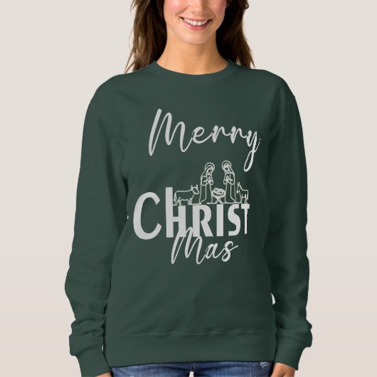 Merry Christ Mas Christian Christmas✨ Sweatshirt (Vorderseite)