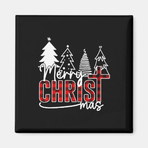 Merry Christ Mas Christlich Jesus Christmas Pjs Xm Magnet