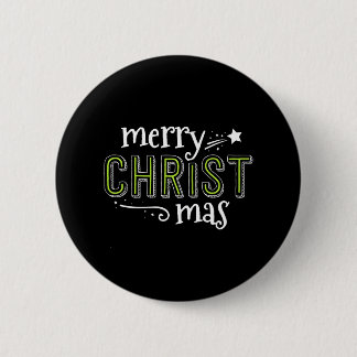 Merry Christ Mas Christlich Jesus South Christmas Button