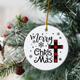 Merry Christ Mas Christliche religiöse Weihnachten Keramik Ornament