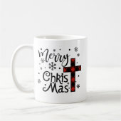 Merry Christ Mas Christliche Weihnachten Kaffeetasse (Links)