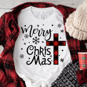 Merry Christ Mas Christlicher Weihnachtsurlaub T-Shirt