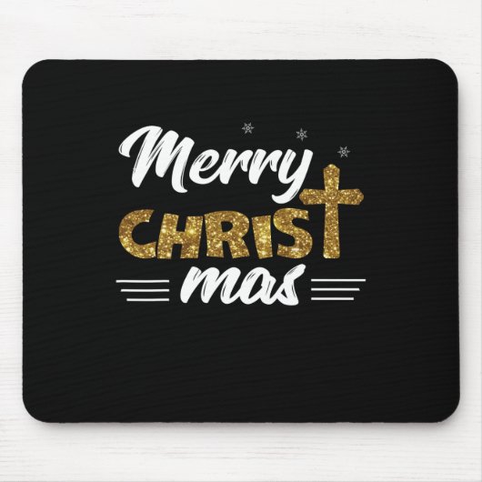 Merry Christ Mas Funny Christmas Familie Matching  Mousepad (Vorne)