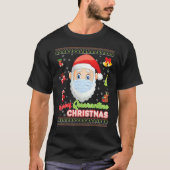Merry Christ Mask Santa Elf Gesicht Maske Weihnach T-Shirt (Vorderseite)