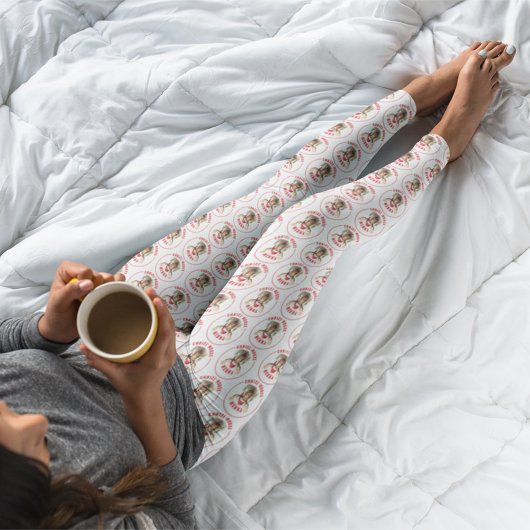 Merry Christ-moose Funny Christmas Moose Leggings