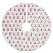 Merry Christ-moose Funny Christmas Moose Polyester Weihnachtsbaumdecke (Vorderseite)