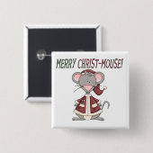 Merry Christ-Mouse-T - Shirt und Geschenke Button (Vorne & Hinten)