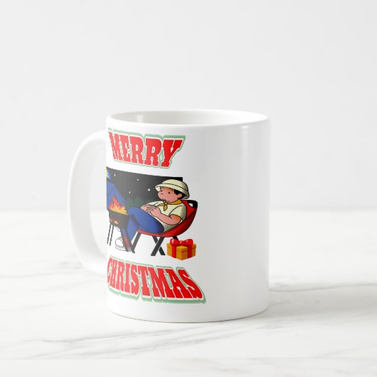 MERRY CHRISTAMAS KAFFEETASSE (Vorderseite Links)