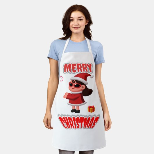 MERRY CHRISTAMAS SCHÜRZE (Getragen)