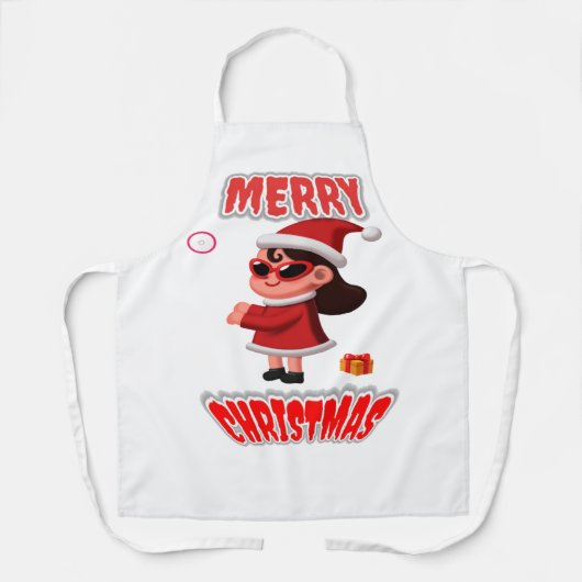 MERRY CHRISTAMAS SCHÜRZE (Vorderseite)