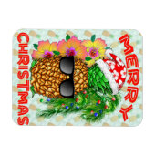 Merry Christams Pineaple Magnet (Horizontal)