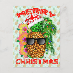 Merry Christams Pineaple Postkarte