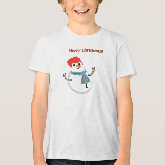 Merry Christma!! Tri-Blend Shirt (Vorderseite)
