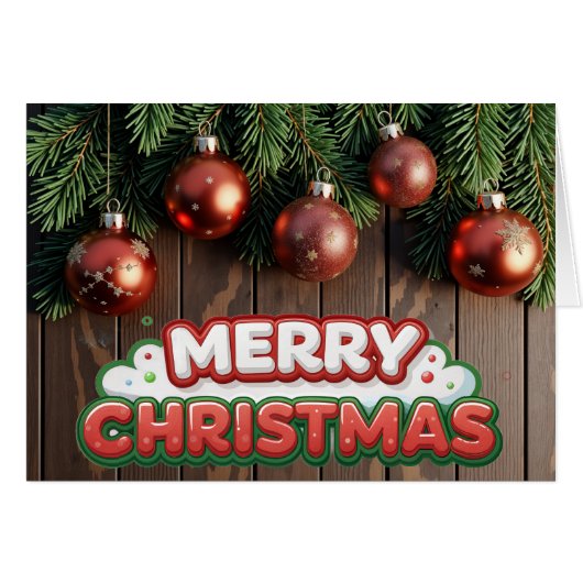 Merry Christmas (Vorderseite (Horizontal))