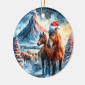 Merry Christmas - 11 Keramik Ornament (Links)