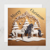 Merry Christmas - 1 Feiertagskarte (Vorne/Hinten)