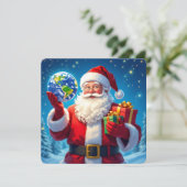 „Merry Christmas“1 Feiertagskarte (Stehend Vorderseite)