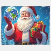 „Merry Christmas“1 Fleecedecke (Vorderseite (Horizontal))