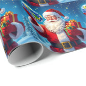 „Merry Christmas“1 Geschenkpapier (Rolleneckpunkt)
