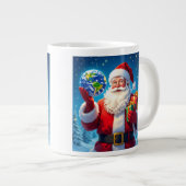 „Merry Christmas“1 Jumbo-Tasse (Vorderseite Rechts)