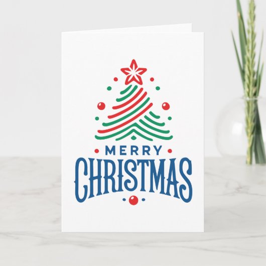 Merry Christmas 1 Karte (Vorderseite)