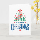 Merry Christmas 1 Karte (Gelbe Blume)