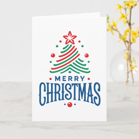 Merry Christmas 1 Karte (Gelbe Blume)